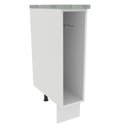 Ver imagem 1 de Balcão Porta-Pano 20 x 60 cm para Cozinhas Madesa Lux, Glamy, Agata (Com Tampo) Branco