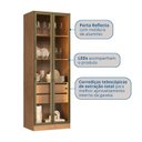 Ver mais imagens de Cristaleira Armário 2 Portas Reflectas com LED 100% MDF Celeste