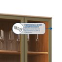 Ver imagem 7 de Cristaleira Armário 2 Portas Reflectas com LED 100% MDF Celeste