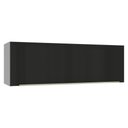 Ver imagem 1 de Armário Aéreo 100 Cm 1 Porta Basculante Branco/preto Lux Madesa