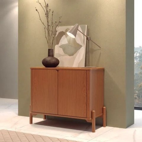 Buffet Arco 103 cm Porta Lisa Incolar Cedro