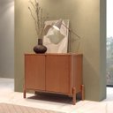 Ver imagem 1 de Buffet Arco 103 cm Porta Lisa Incolar Cedro