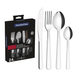 Jogo de Talheres 24 Peças Tramontina Malibu 23798046 Inox Inox 23798046 - 4