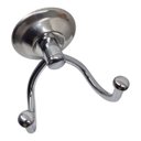 Ver imagem 3 de Cabide Duplo Gancho Porta Toalha Metal Cromado Hermetik