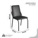 Ver imagem 4 de Conjunto Sala de Jantar Mesa Redonda 100cm Base Omega Tampo Mdf Laca com Vidro Malibu