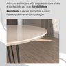 Conjunto Sala de Jantar Mesa Redonda 100cm Base Omega Tampo Mdf Laca com Vidro Malibu - 8