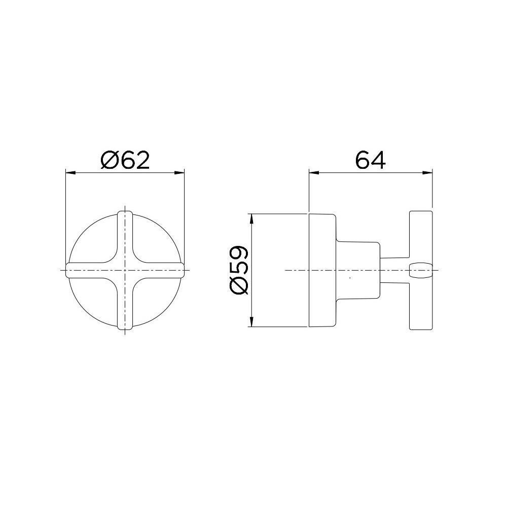 Acabamento para Registro Docol Base 1/2", 3/4" e 1" Invicta Cromado - 2