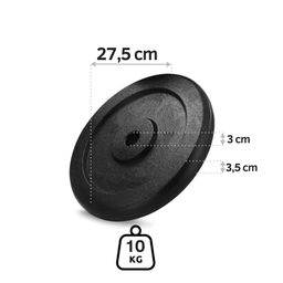 Fit Kit 2 Anilha De Ferro Para Academia  - 10 KG - 2