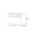 Ver imagem 4 de Gabinete Teodora 80 Suspenso - Fabribam Avelã