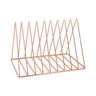 Porta-livros Le Aramado Metal Triângulo com 5 Divisórias Rosé Gold - 1