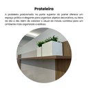 Ver mais imagens de Painel Ripado para TV até 75 Polegadas MDF 176CMX135CM 2 Portas de Correr Nevada Bege