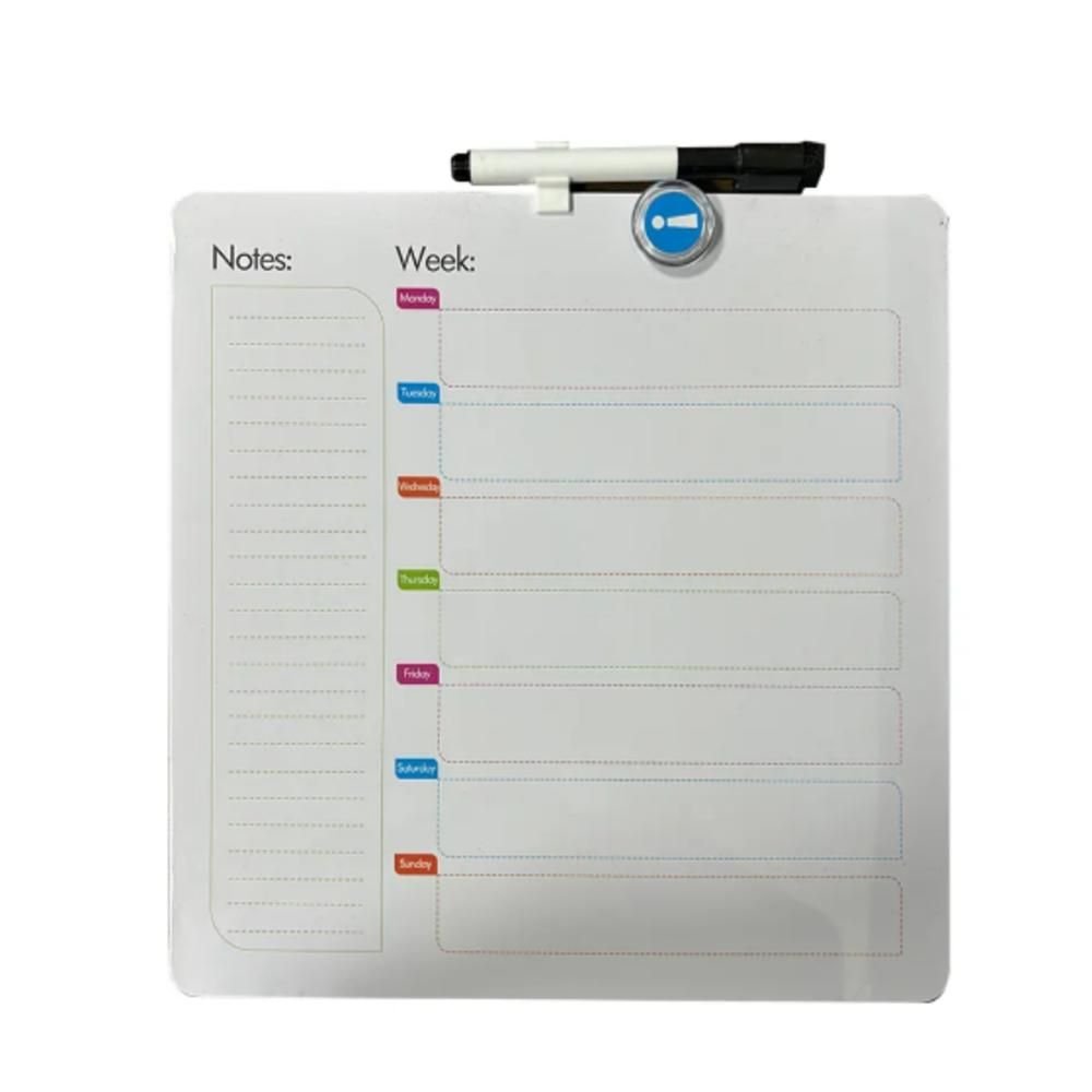 Quadro Planner Lousa Planejamento Semanal Tarefas Recados Lista de Compras Aviso com Caneta - 1
