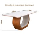 Ver imagem 7 de Conjunto Mesa Cristal com 6 Cadeiras em Madeira Maciça Estofada Cristal Authentic