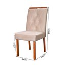 Ver imagem 6 de Conjunto Mesa Cristal com 6 Cadeiras em Madeira Maciça Estofada Cristal Authentic