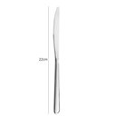 Ver imagem 4 de Jogo Faca de Mesa 12 Peças Modena Inox 22cm Talheres Brinox com Serra Mesa Posta