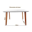 Ver imagem 7 de Conjunto Mesa Verona Tampo Off White e 4 Cadeiras Madeira Maciça, Detalhe em Botonê e Estofada Sophi