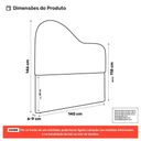 Ver imagem 4 de Cabeceira Orgânica Cama Box Casal Padrão Sea 140cm com Frame Bouclé - Desk Design