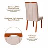 Kit 8 Cadeiras Madeira Maciça, Detalhe em Botonê e Estofada Sophia Espresso Móveis  - 6