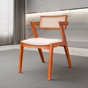 Ver imagem 4 de Kit 8 Cadeiras Madeira Maciça, Rattan de Fibra 100% Natural e Estofada Verona Espresso Móveis