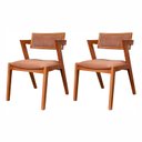 Ver imagem 1 de Kit 2 Cadeiras Madeira Maciça e Estofada Ímola Authentic Espresso Móveis 