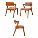 Ver imagem 4 de Kit 4 Cadeiras Madeira Maciça e Estofada Ímola Authentic Espresso Móveis