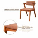 Ver imagem 7 de Kit 8 Cadeiras Madeira Maciça e Estofada Ímola Authentic Espresso Móveis 