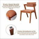 Ver mais imagens de Kit 8 Cadeiras Madeira Maciça e Estofada Ímola Authentic Espresso Móveis 