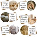 Ver imagem 7 de Manta para Sofá Peseira em Chenile 1.80x1.20m - Azul Marinho