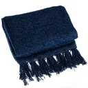 Ver imagem 1 de Manta para Sofá Peseira em Chenile 1.80x1.20m - Azul Marinho