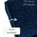 Ver imagem 4 de Manta para Sofá Peseira em Chenile 1.80x1.20m - Azul Marinho