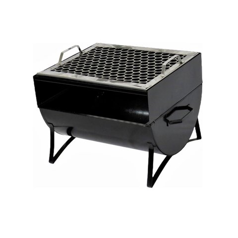 Churrasqueira Praia Campo Aço Carbono e Grelha FE 36x30x24cm Duralar F043FOM