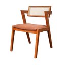 Ver imagem 4 de Kit 6 Cadeiras Verona Madeira Maciça com Rattan Fibra Natural Espresso Móveis