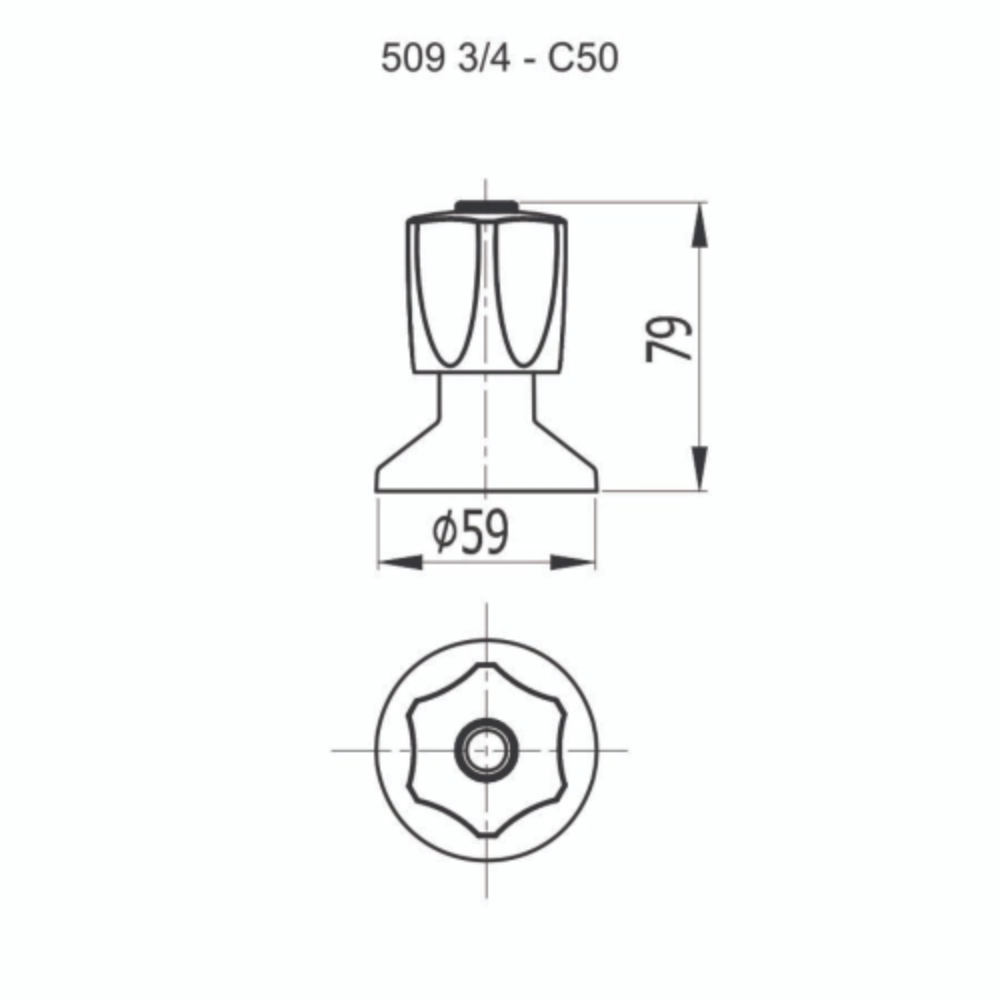 Acabamento para Registro 3/4 1/2 e 1 Fani Prata Cromado 509 C50 - 2