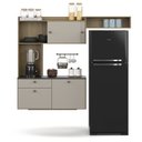 Ver mais imagens de Cozinha Compacta com Balcão 4 Portas e 1 Gaveta Lara Damasco Branco
