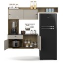 Ver imagem 4 de Cozinha Compacta com Balcão 4 Portas e 1 Gaveta Lara Damasco Branco