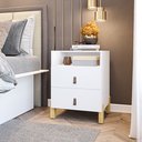 Ver imagem 5 de Mesa de Cabeceira com 1 Nicho e 2 Gavetas Domus Yescasa