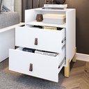 Ver imagem 4 de Mesa de Cabeceira com 1 Nicho e 2 Gavetas Domus Yescasa