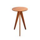 Ver imagem 5 de Conjunto Mesa Bistrô e 2 Banquetas Madeira Maciça, Estofada e Rattan de Fibra 100% Natural Nápoles a