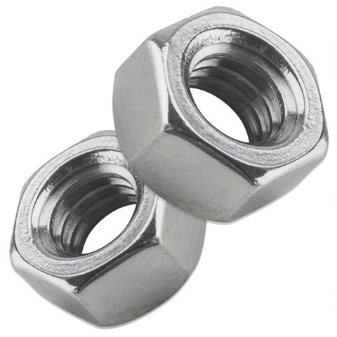 Porca Sextavada M39 Cl 10 Galvanizada Á Fogo - Zinco Branco