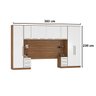 Guarda Roupa Dormitório Modulado Irlanda Casal/queen - Amêndola Touch e Branco - Roupeiro Demobile C - 3