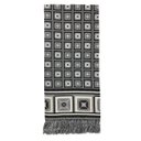 Ver imagem 4 de Xale Manta Sofá Protetora Decorativa Luxo Dupla Face Jacquard 1,40x1,70m Cairo Preto