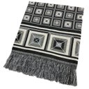 Ver imagem 1 de Xale Manta Sofá Protetora Decorativa Luxo Dupla Face Jacquard 1,40x1,70m Cairo Preto