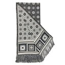 Ver imagem 2 de Xale Manta Sofá Protetora Decorativa Luxo Dupla Face Jacquard 1,40x1,70m Cairo Preto