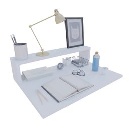 Escrivaninha Suspensa Escritório Notebook Estudos Home Office Computador Quarto - Sture Móveis - 1