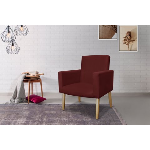 POLTRONA NINA DECORATIVA SALA E ESCRITORIO:bordo