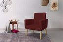 Ver imagem 1 de POLTRONA NINA DECORATIVA SALA E ESCRITORIO:bordo