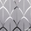 Ver imagem 1 de Papel de Parede Kantai White Swan - Geométrico Fio de Prata