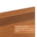 Ver imagem 7 de Painel Cabeceira Frisado Casal/Queen com LED e Mesa de Cabeceira 109x270cm