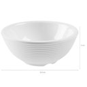 Ver imagem 3 de Kit 24 Bowls de Melamina 90ml Branco com Relevo Ramekin Shimeji Molhos Shoyu