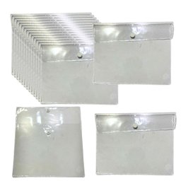 Embalagem Multiuso Pvc Cristal com Botão 20x16cm Kit 30und - 2